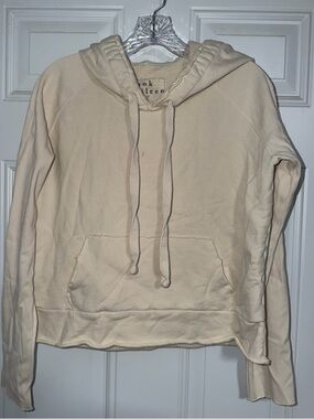 Frank And Eileen Melanie Essential Ivory Triple Fleece Pullover Hoodie Medium